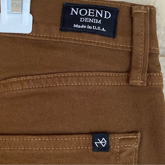 NOEND Denim Men’s Brooklyn Stretch Slim Fit Brown Jeans 34x30 Capsule Wardrobe - Picture 4 of 11